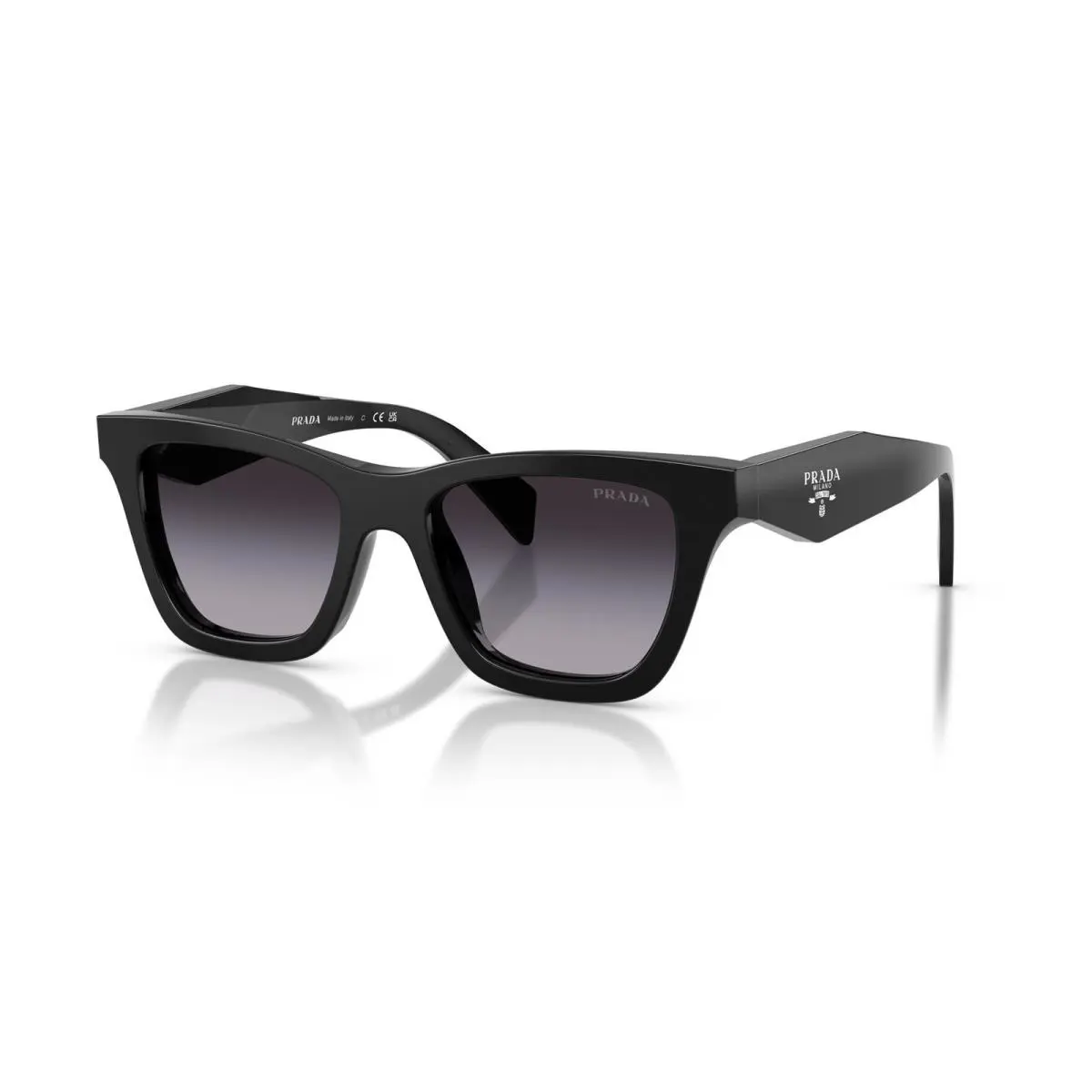 Prada PR C07S 16K90A Sunglasses 51mm Black / Grey Gradient Lens
