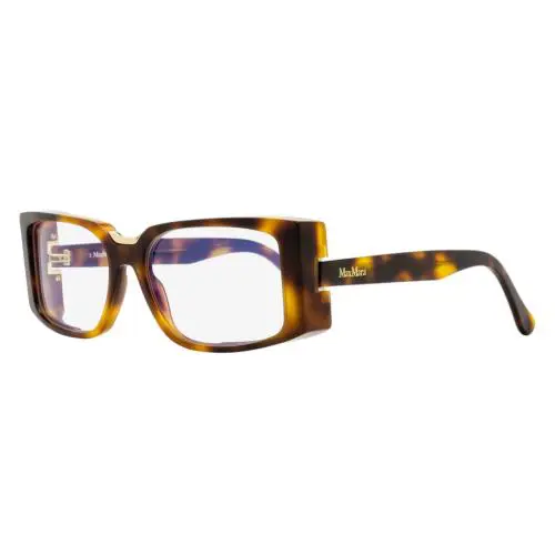 Max Mara Rectangular Blue Block Eyeglasses MM5157-B 052 Havana/gold 54mm