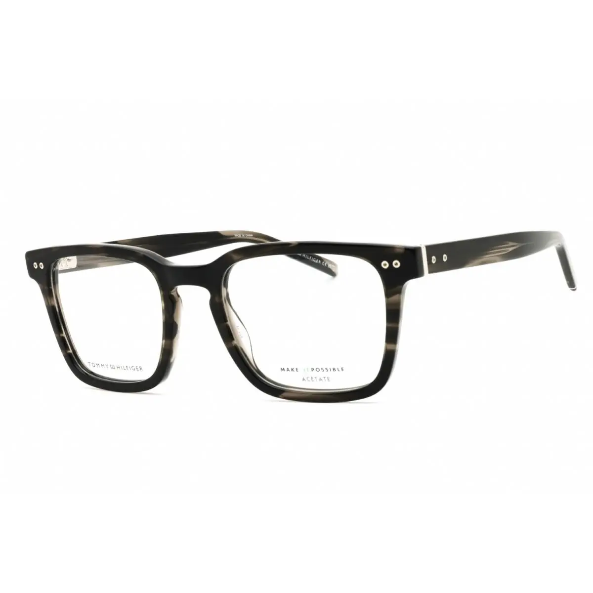 Tommy Hilfiger TH 2034 02W8 00 Grey Horn 52mm Eyeglasses