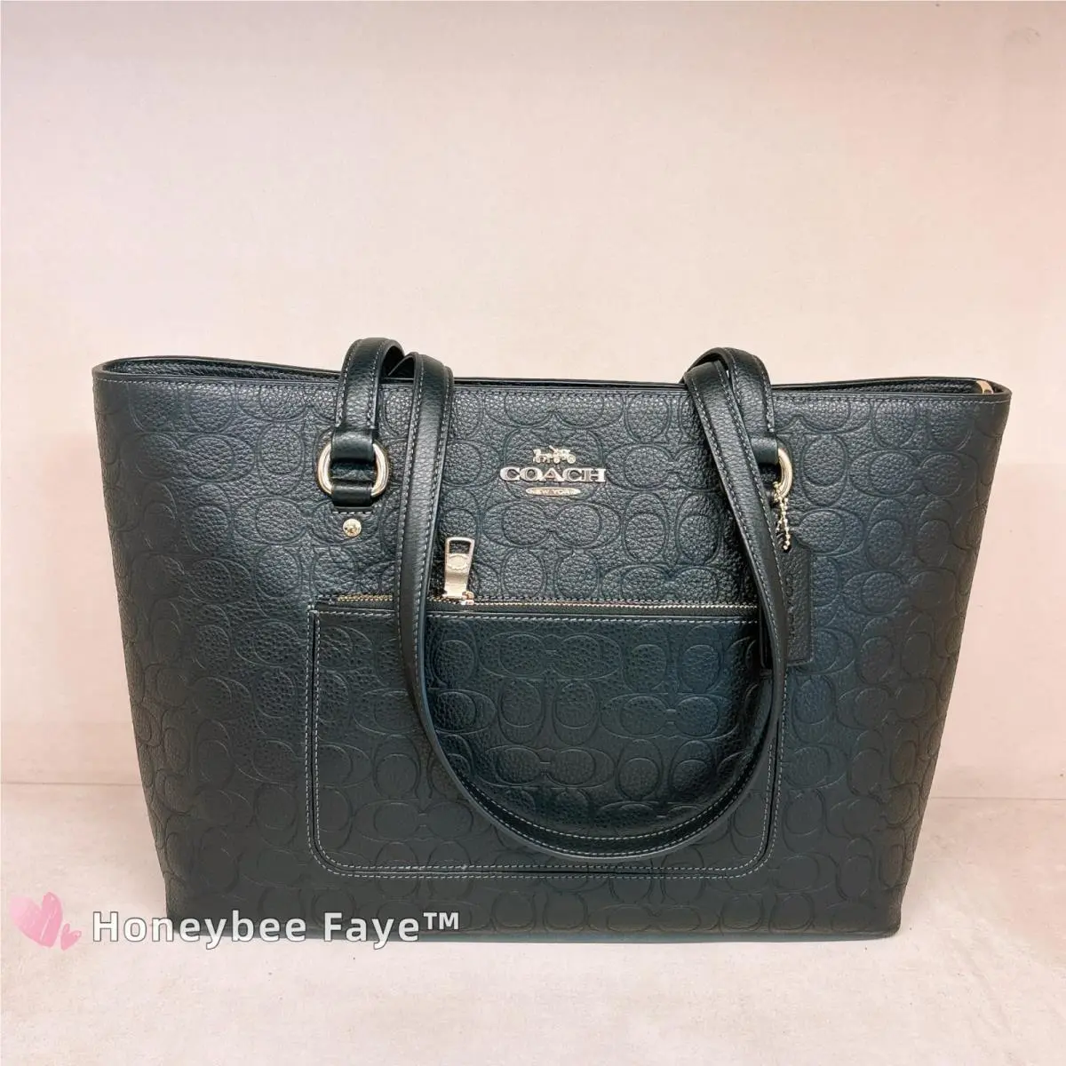 Station Tote Bag In Signature Leather CEW04/CDL99 CDL99 Gold/Black by Coach