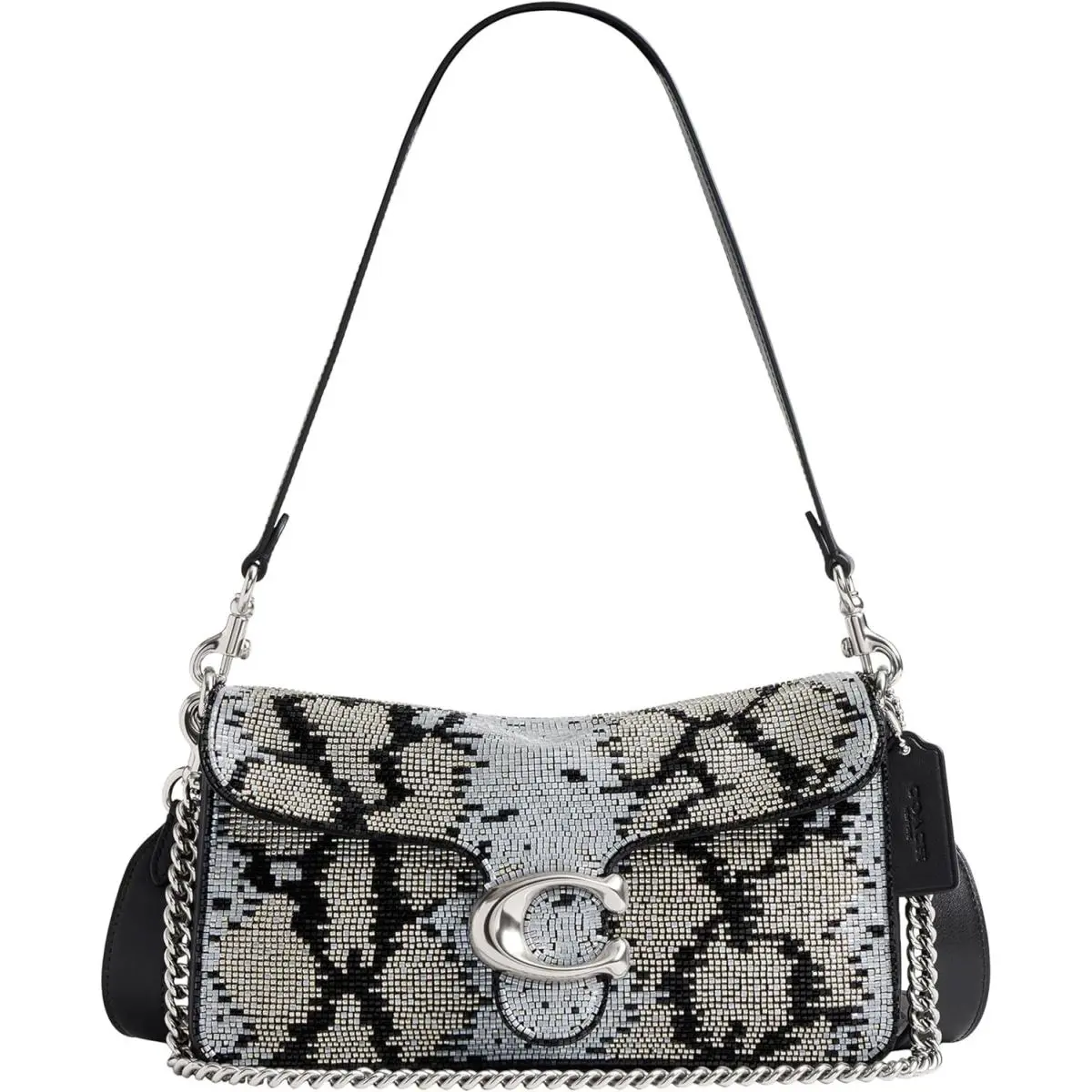 Coach Womens Tabby Crystal Fringe Shoulder Bag 26