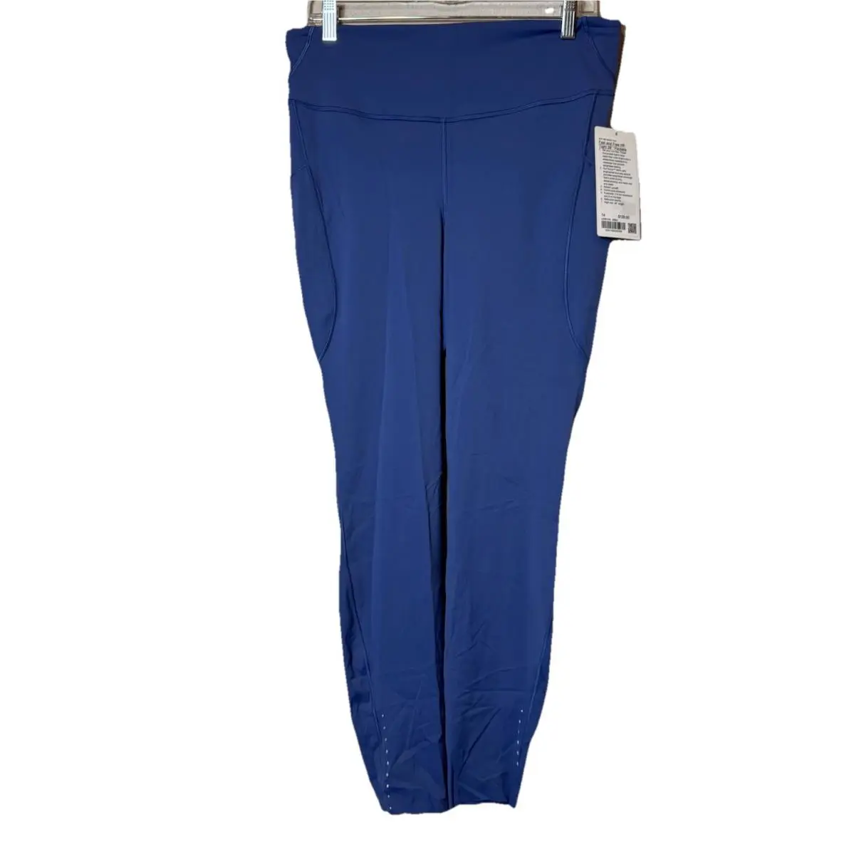 Lululemon Fast Free HR Tight 28” Pockets Nulux Brilliant Blue Leggings Womens 14