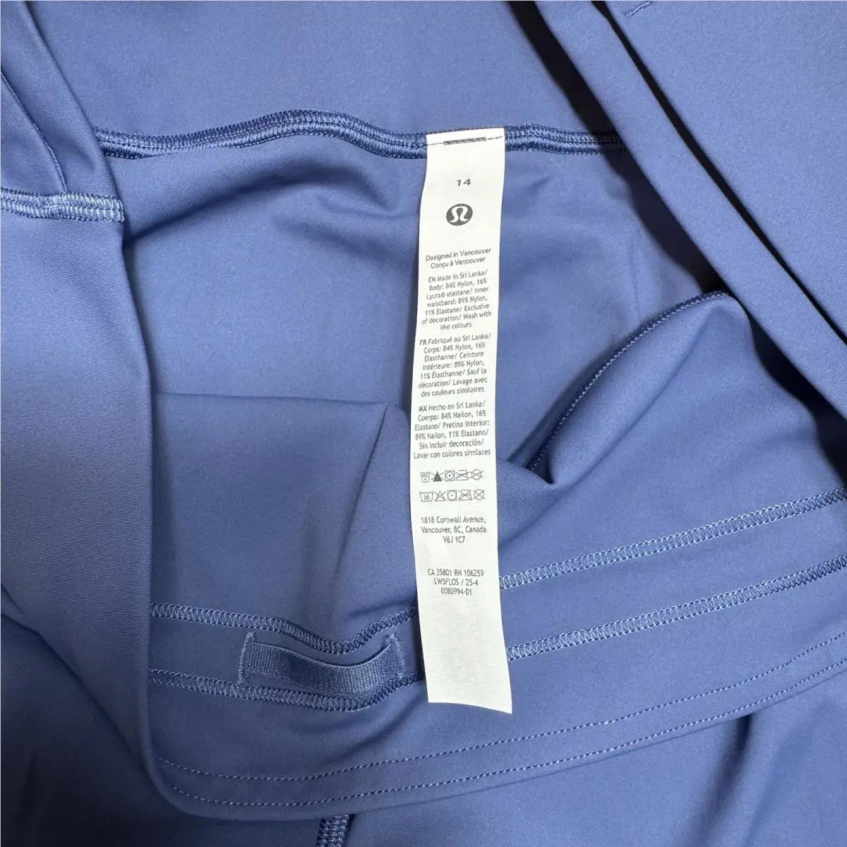 Lululemon clothing - Brilliant Blue 8