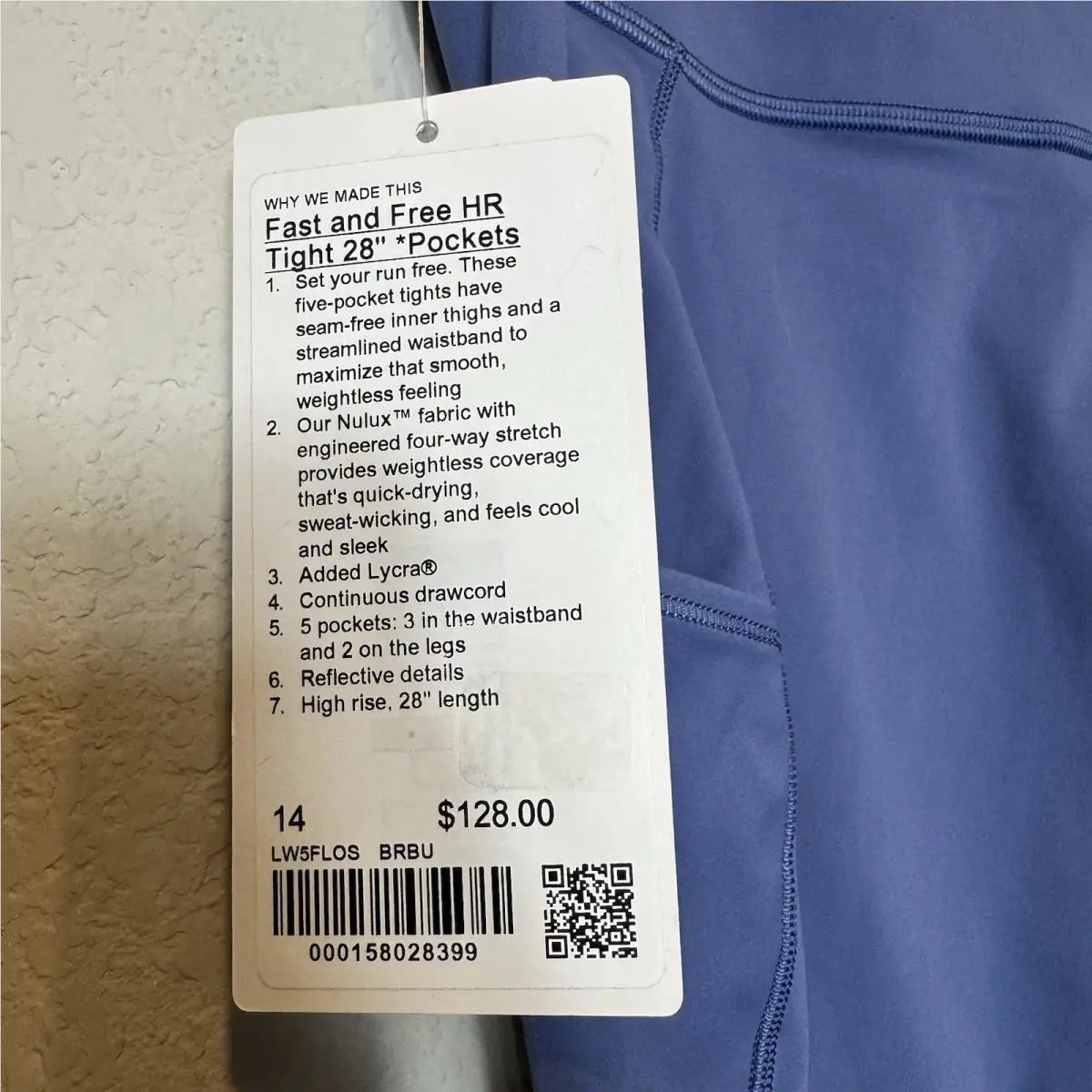 Lululemon clothing - Brilliant Blue 7