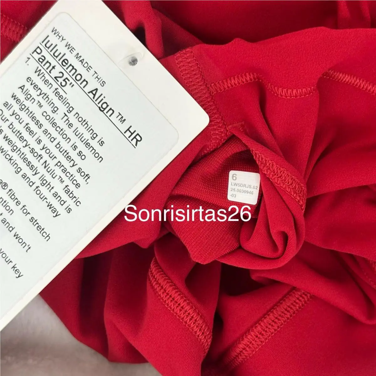 Lululemon clothing - Red 7
