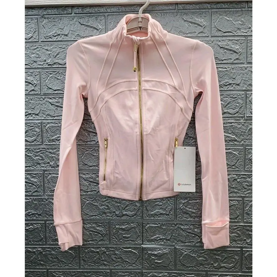 Lululemon Define Cropped Full Zip Slim Fit Jacket Pink Size 0
