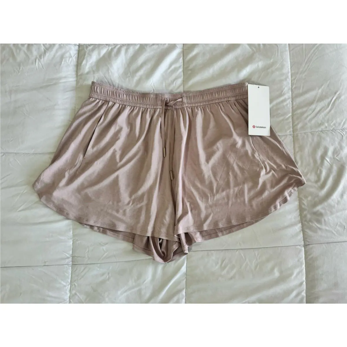 Lululemon Flowy Modal-blend Lounge Short 3 Size XL Pink Light Weight Pocket