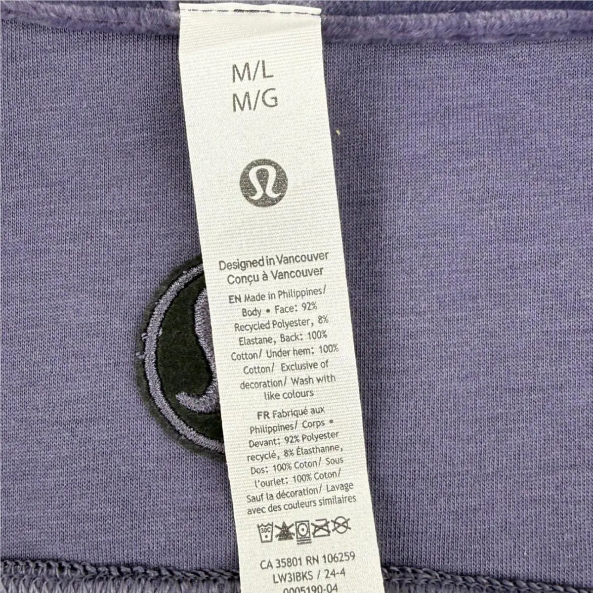 Lululemon clothing - Purple 2