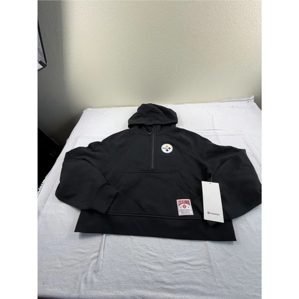 Women`s Pittsburg Steelers Lululemon Scuba Oversized Half-zip Hoodie M/l