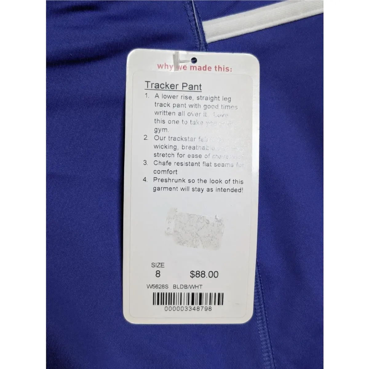 Lululemon clothing - W52628S - W52628S - Blueberry / White 1