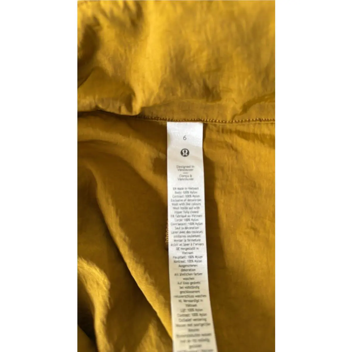 Lululemon clothing - Gold 2