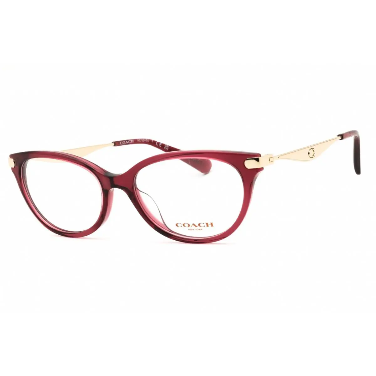 Coach HC6245U 5824 Transparent Burgundy 53mm Eyeglasses
