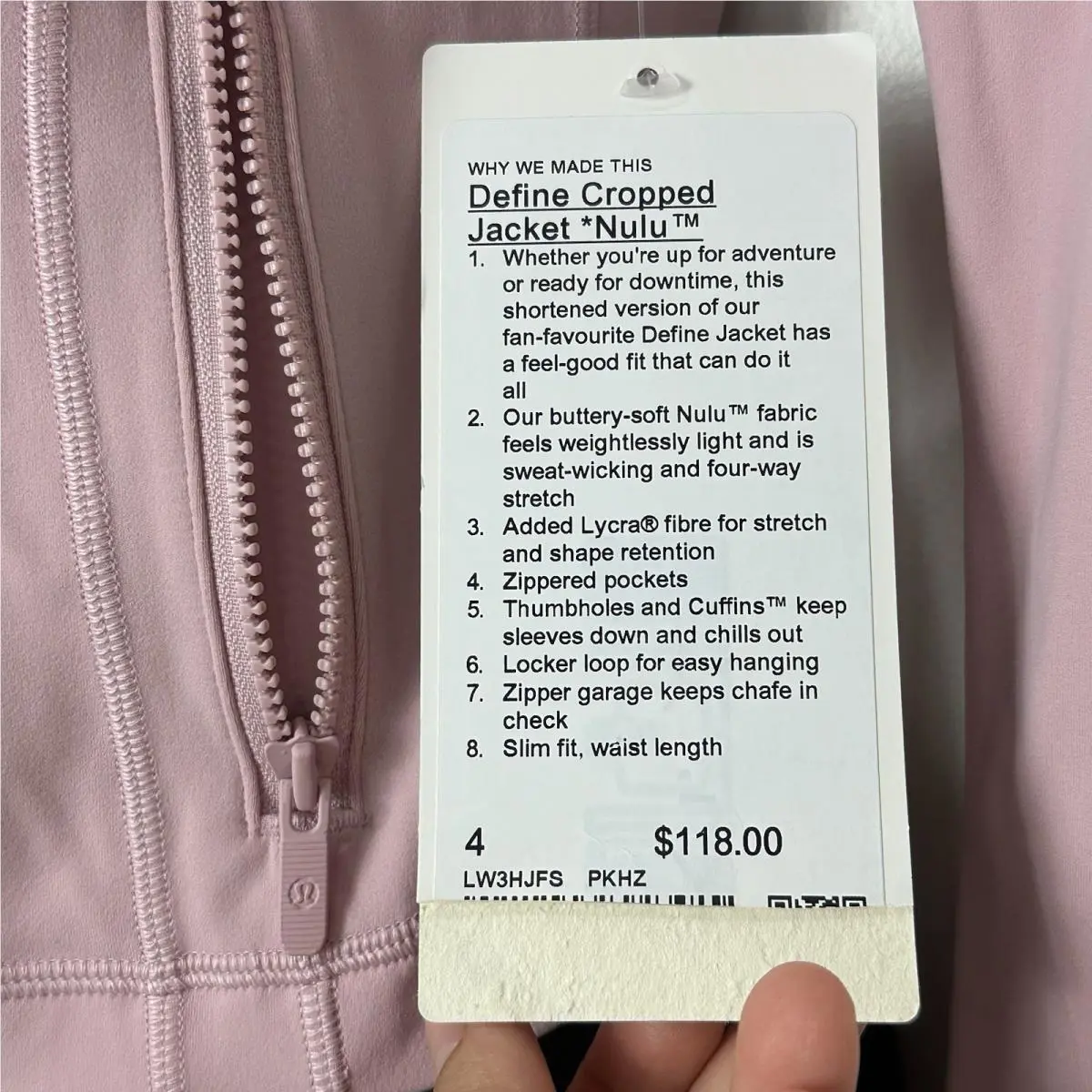 Lululemon clothing - lululemon define cropped nulu jacket - Pink 6