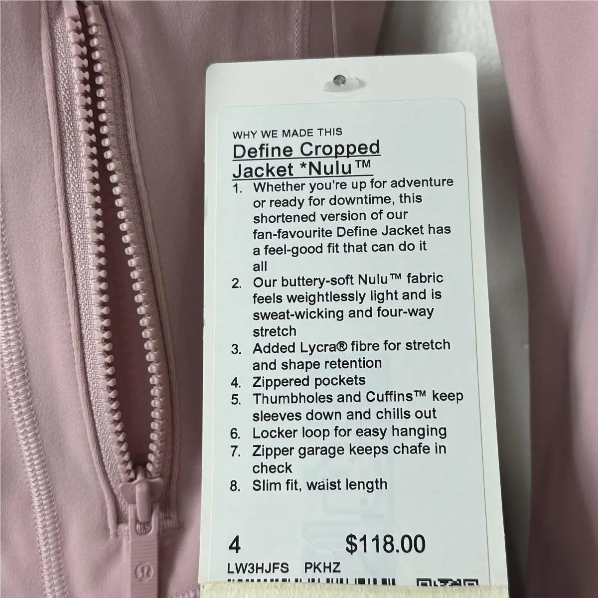 Lululemon clothing - lululemon define cropped nulu jacket - Pink 7