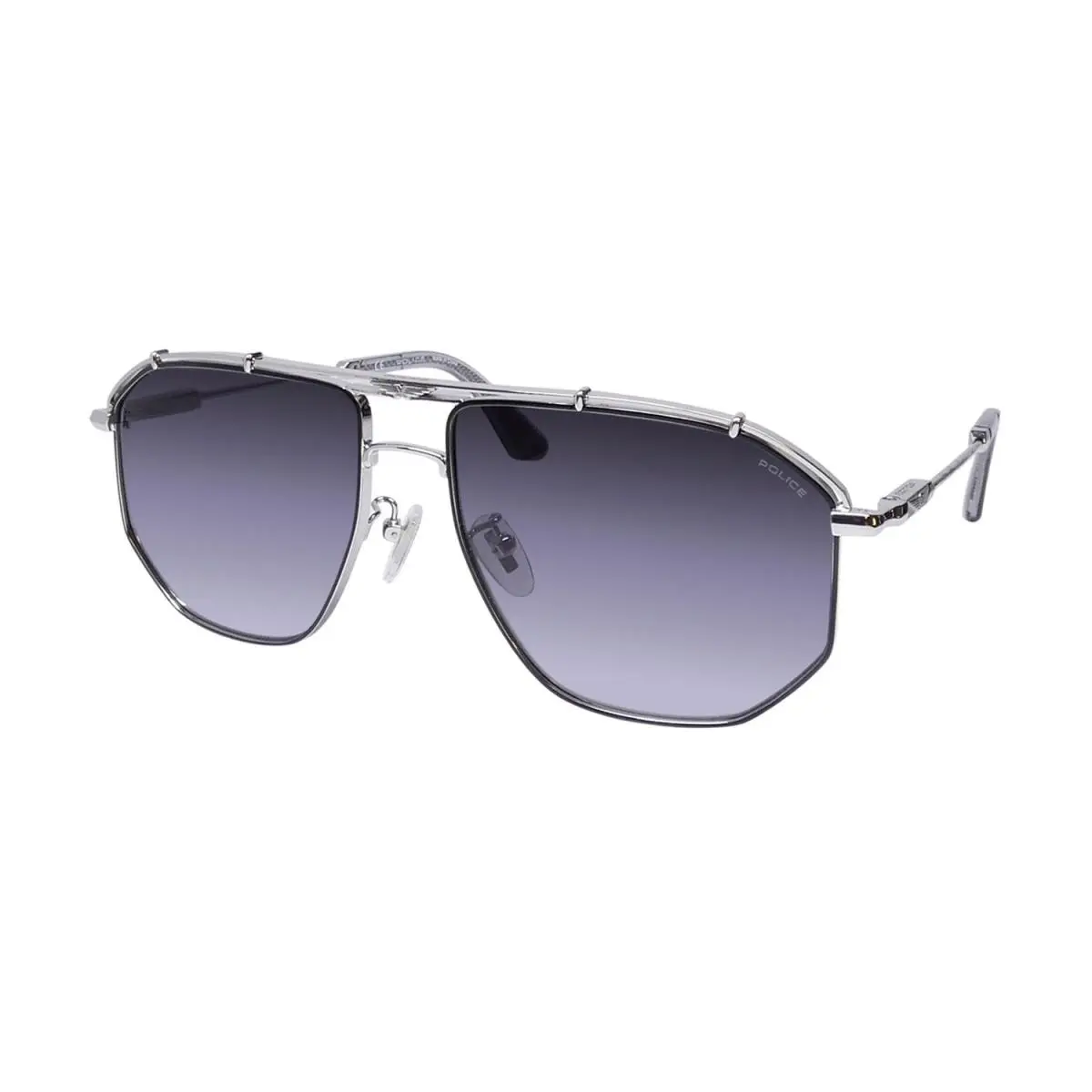 SPLL17 Horizon 5 Sunglasses Exclusive Collection Luxury Designer Silver by Police