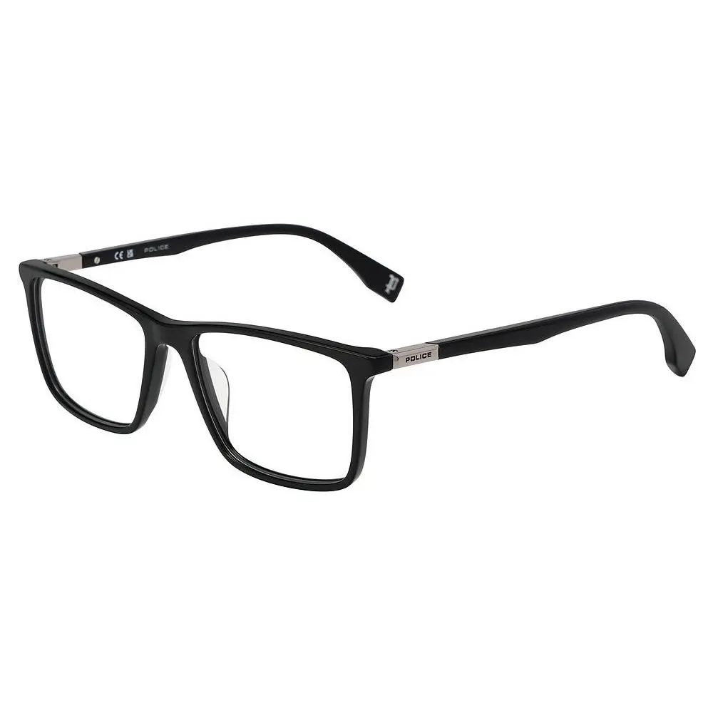 Police VPLR58 Eyeglasses Eye Glasses 0700 Shiny Black 56mm Unisex