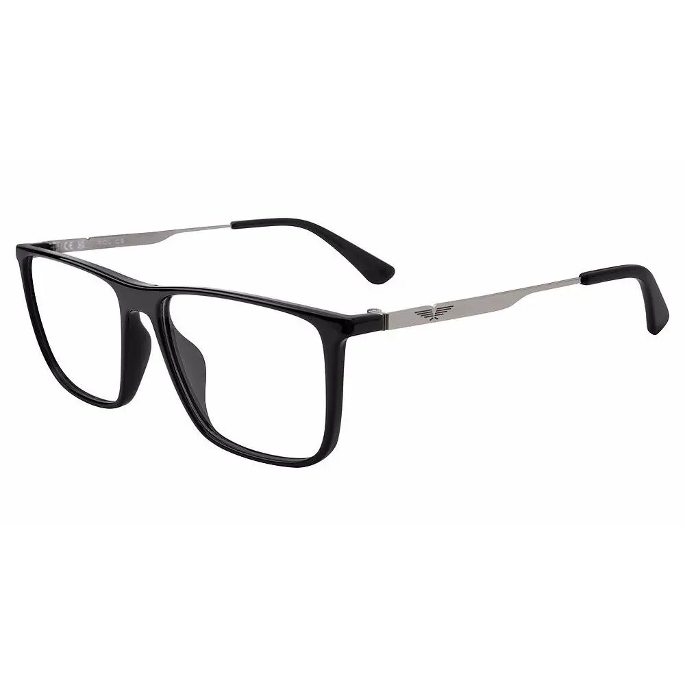 Police VPLP09 Eyeglasses Eye Glasses 0Z42 Total Shiny Black 54mm U