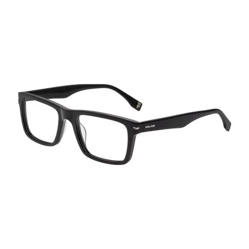 Police VPLQ64 Eyeglasses Eye Glasses 0700 Shiny Black 55mm Unisex