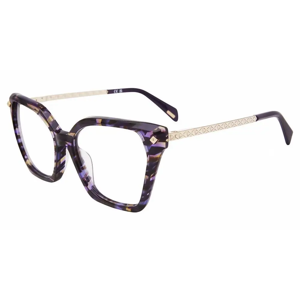 Police VPLN55M Eyeglasses Eye Glasses 0759 Yellow/violet Hav 53mm