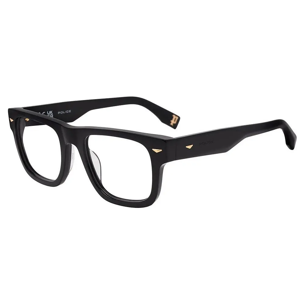 Police Vplq 72 Shiny Black 0700 Size 52 Sunglasses
