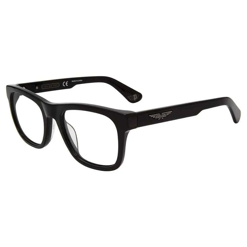 Police VPLE37 0700 Shiny Black Eyeglasses 52/20/145