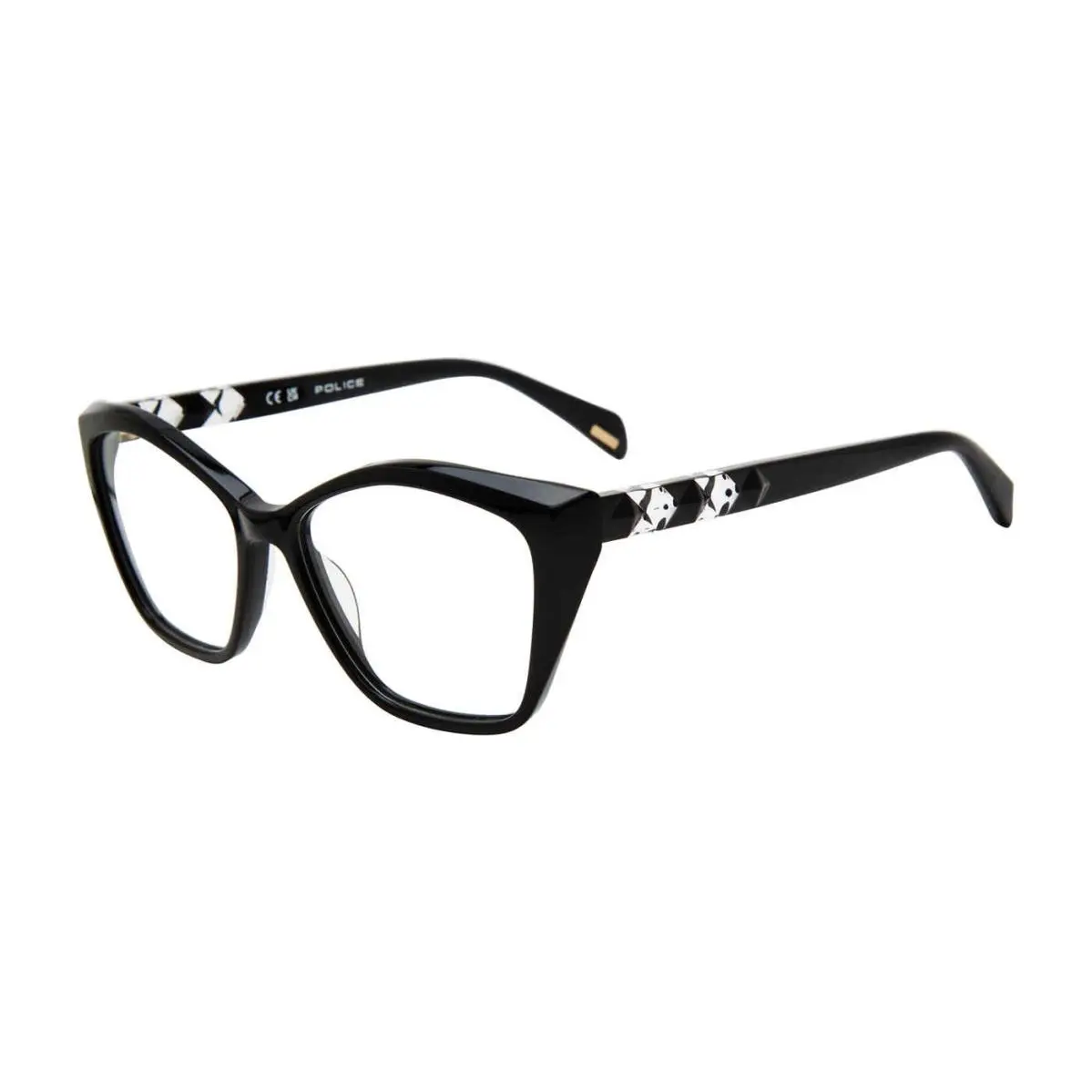 Police VPLL32 Eyeglasses Eye Glasses 0700 Black 54mm Unisex