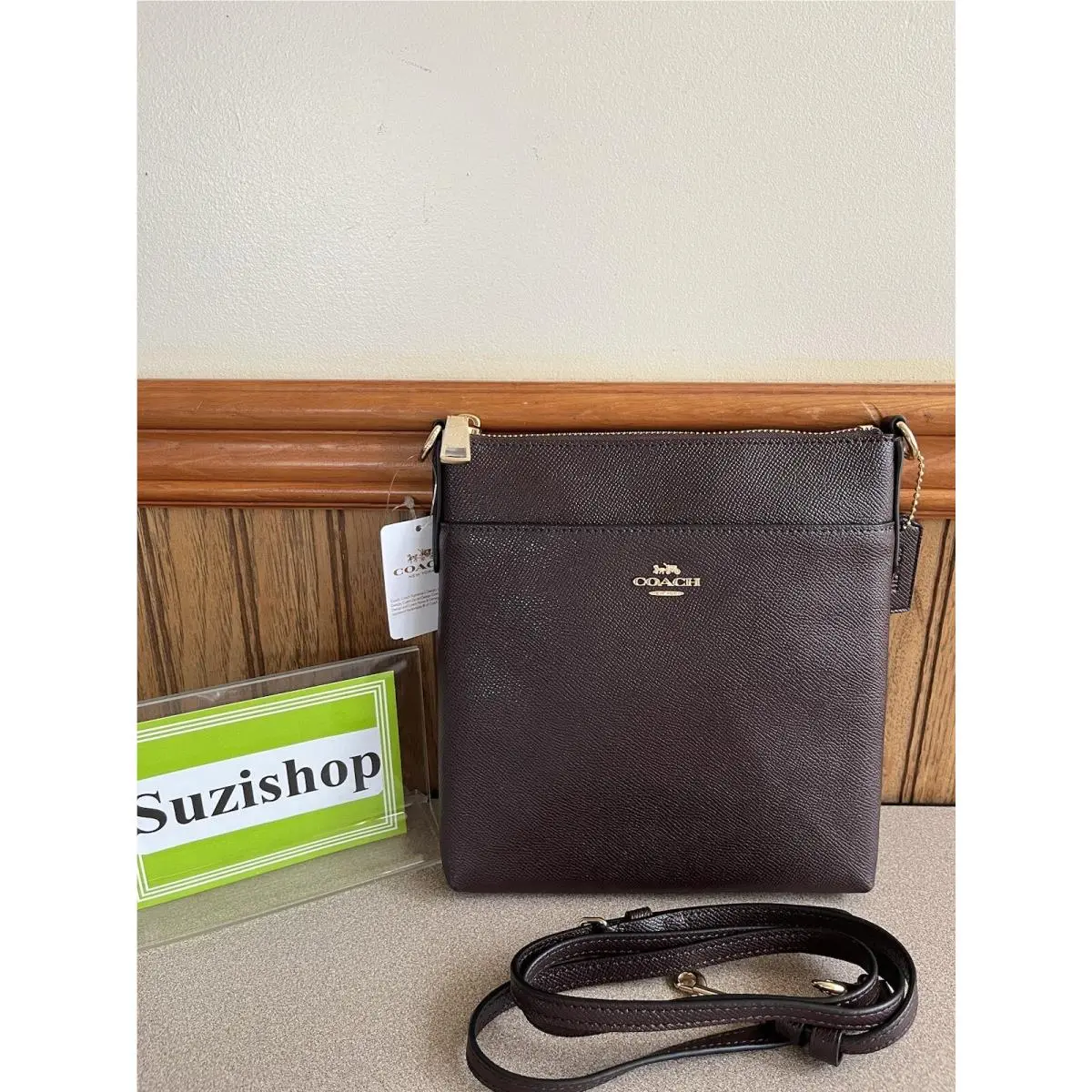 Coach Kitt Messenger Leather Crossbody Oxblood Style F41320