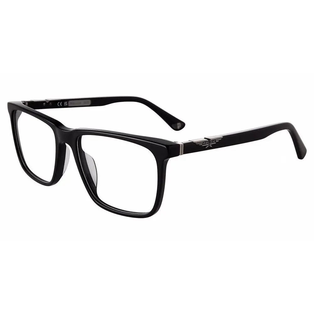 Police VPLL71 Eyeglasses Eye Glasses 700Y Shiny Black 55mm Unisex