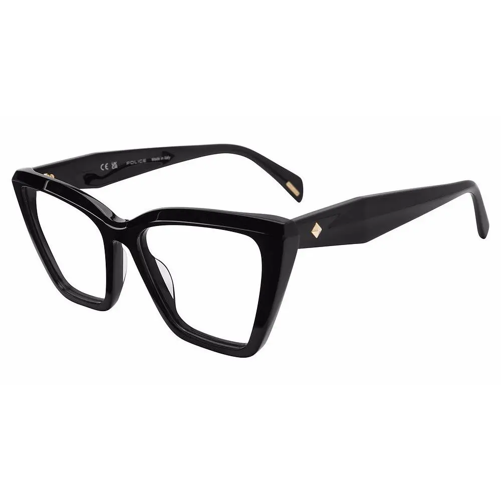 Police VPLP52M Eyeglasses Eye Glasses 0700 Shiny Black 54mm Unisex