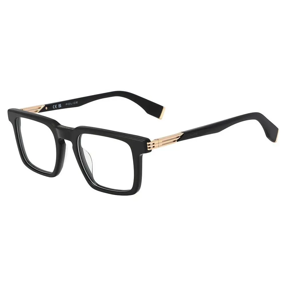 Police VPLR69 Eyeglasses Eye Glasses 0700 Shiny Black 50mm Unisex