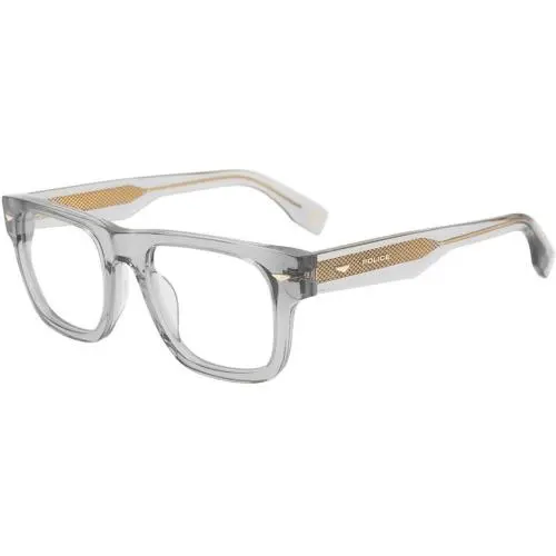 Police Vplq 72 E Transparent Grey 04g0 Size 52 Sunglasses