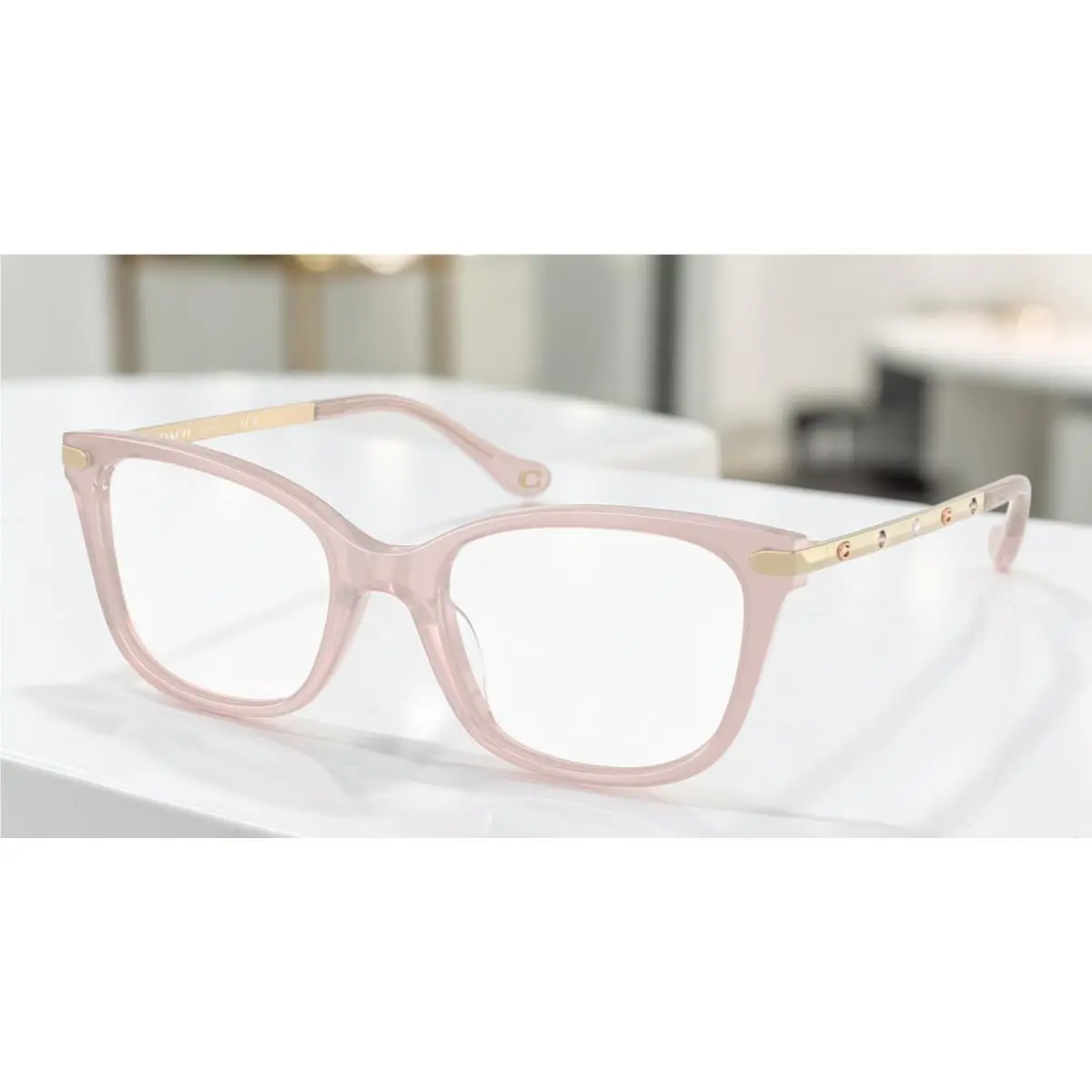 Coach HC6261BU 5869 Milky Petal Pink Demo Lens 50 mm Women`s Eyeglasses - Frame: Milky Petal Pink