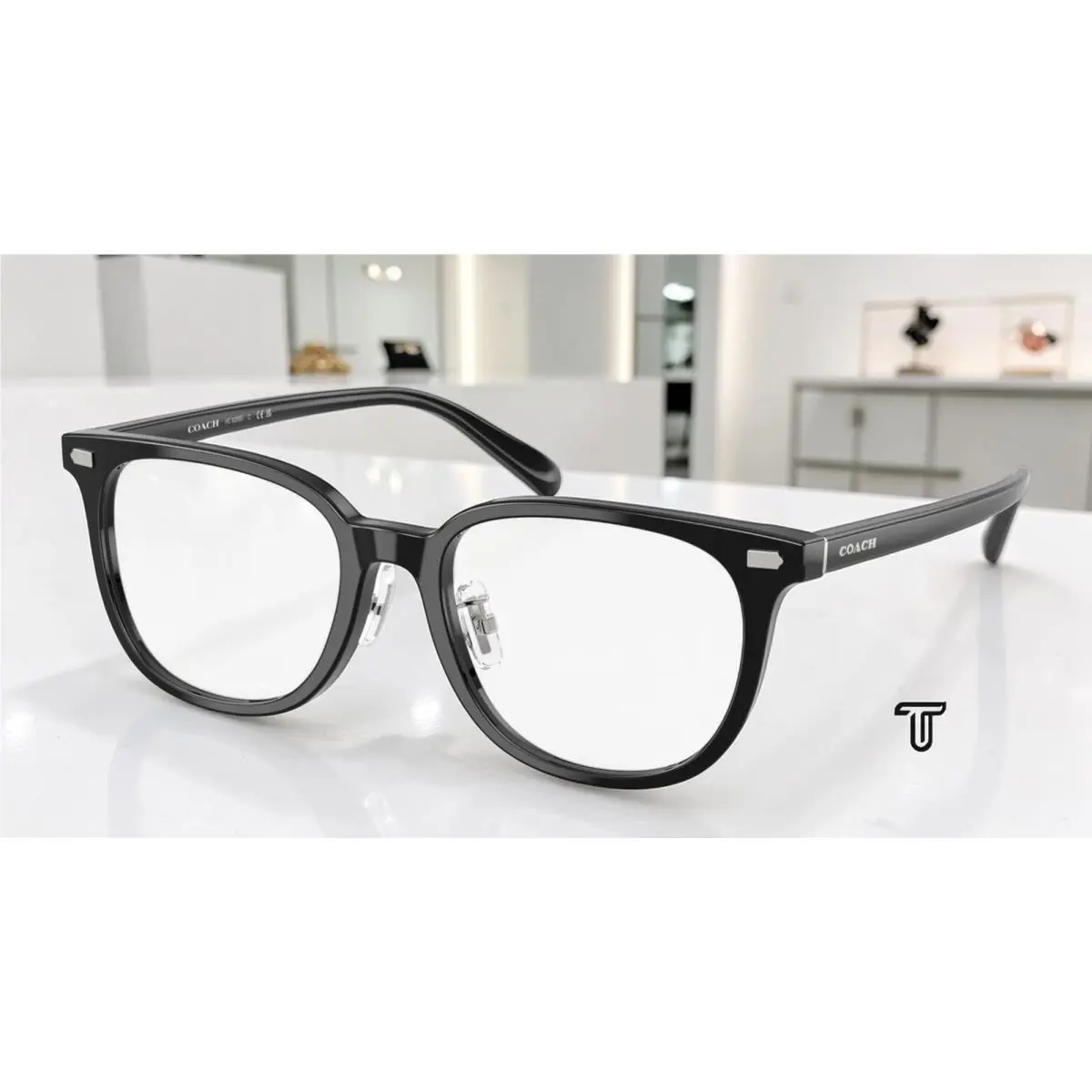 Coach HC6269D 5002 Black Demo Lens 53 mm Men`s Eyeglasses