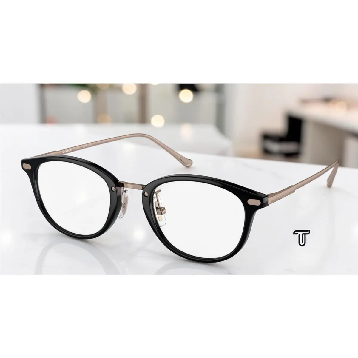 Coach HC6230D 5002 Black Demo Lens 48 mm Women`s Eyeglasses
