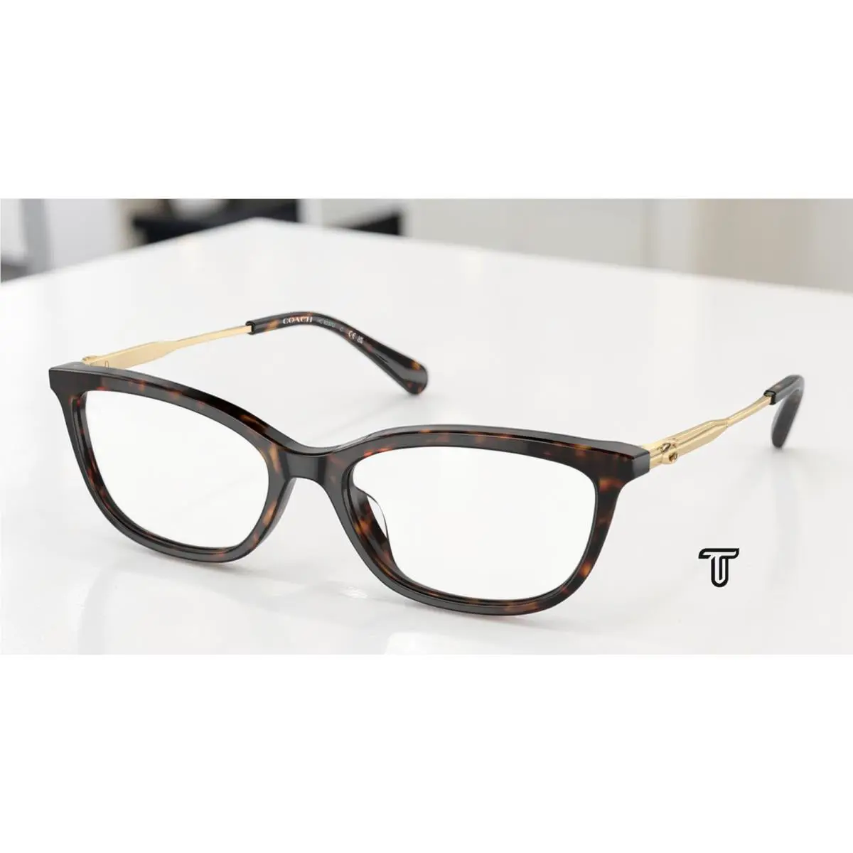 Coach HC6237U 5120 Dark Tortoise Demo Lens 54 mm Women`s Eyeglasses