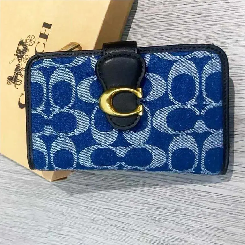 Coach Tabby Medium Wallet Signature Denim CA196 Outlet