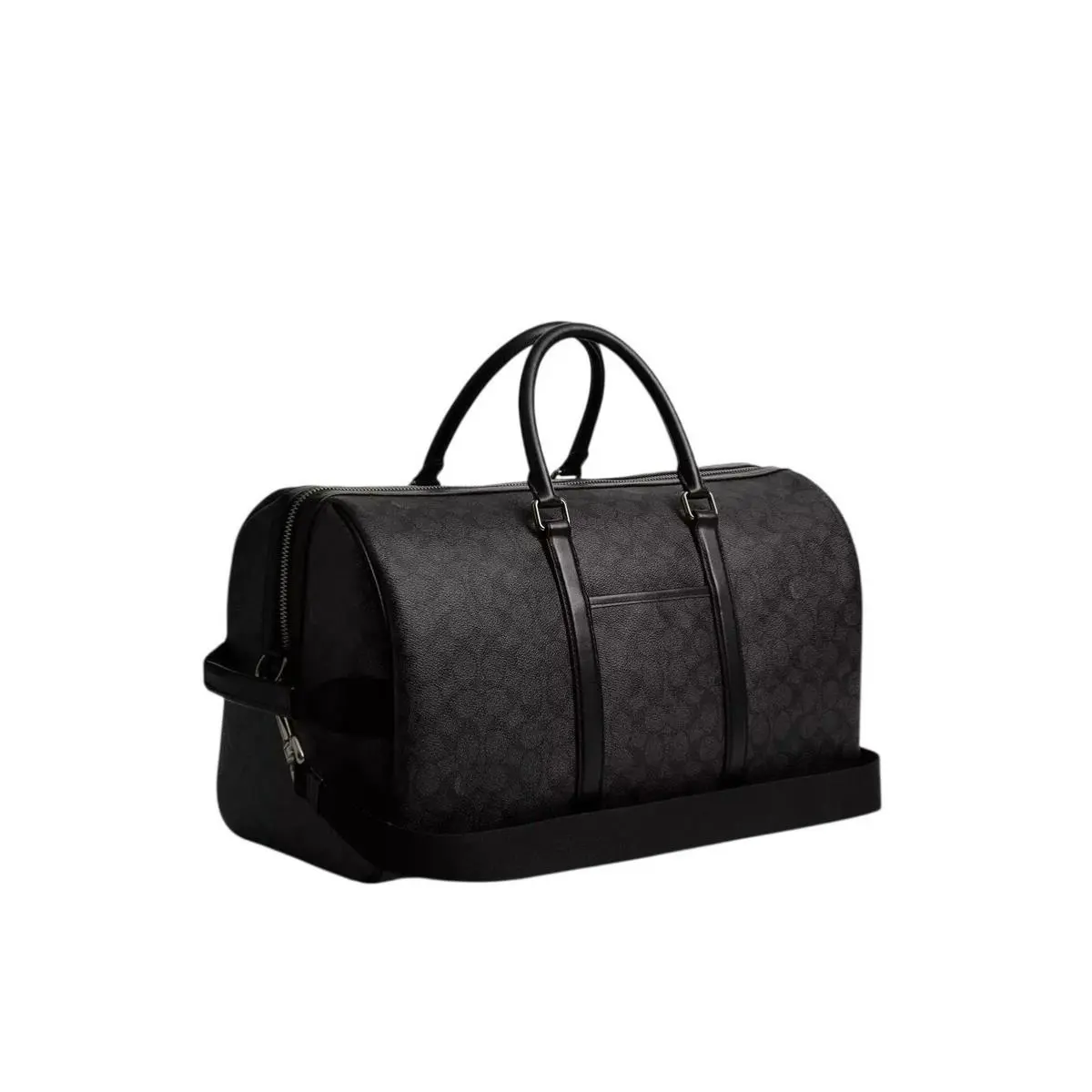Coach Signature Canvas Venturer Duffel Bag Weekender Carry On Black Gray