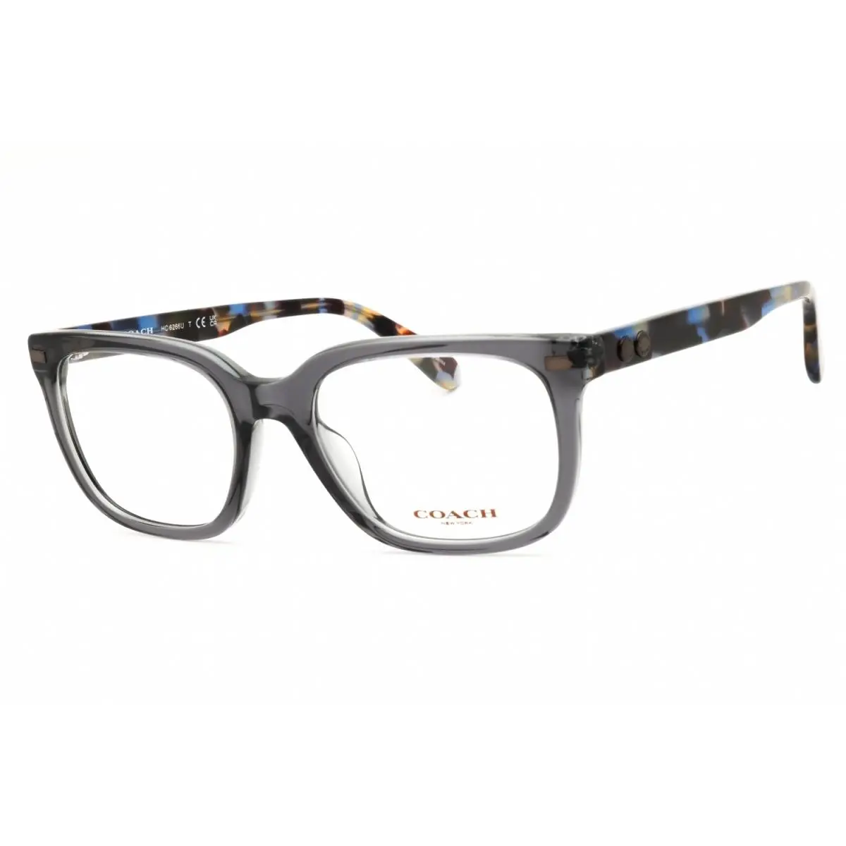 HC6266U 5882 Eyeglasses Transparent Gray Frame 53mm by Coach