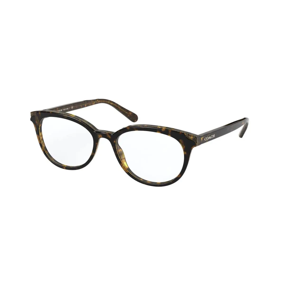 Coach HC6149 5583 Eyeglasses Women`s Tortoise Glitter Signature C Full Rim 52mm