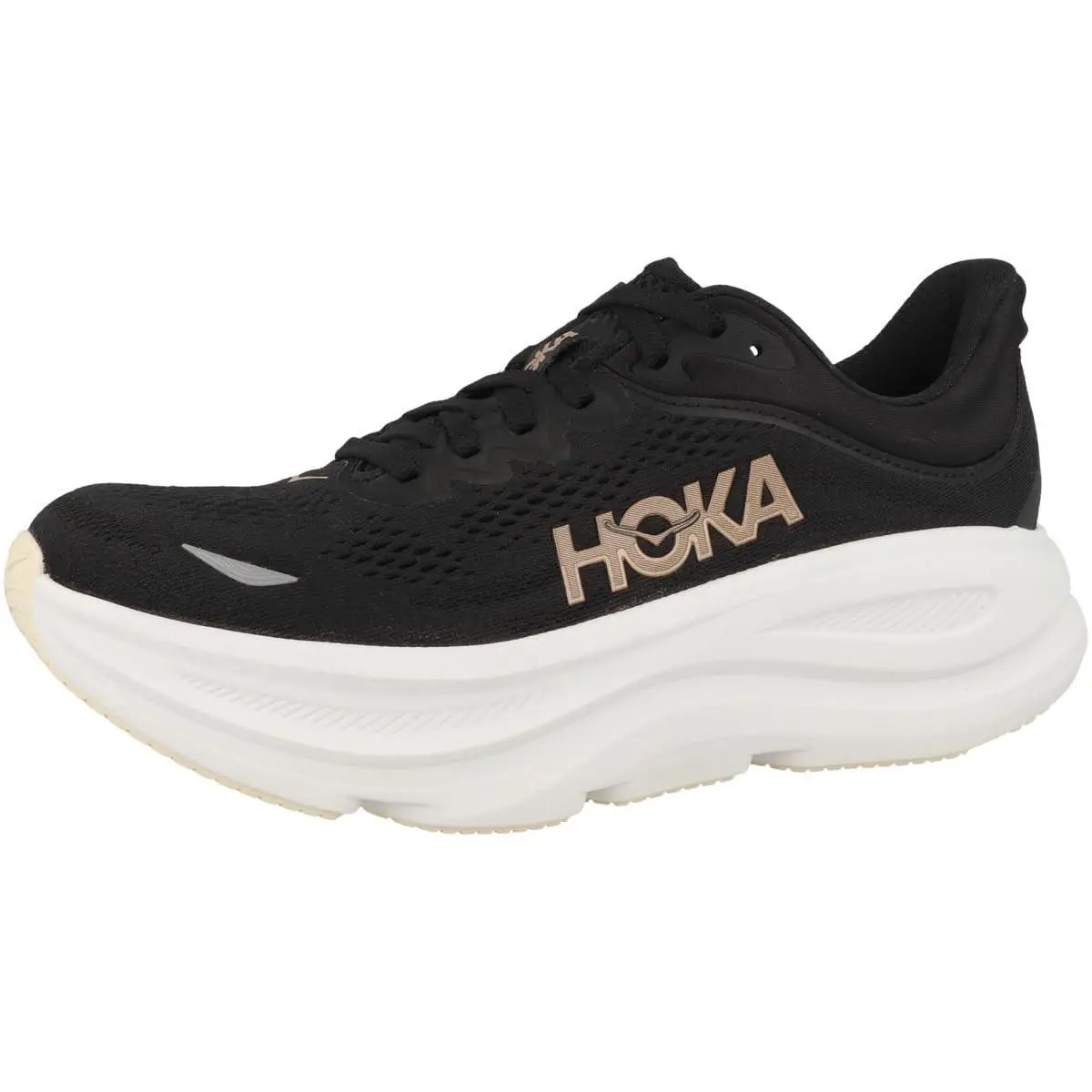 Hoka Women`s Bondi 9 Black / Rose Gold All Sizes - BLACK / ROSE GOLD