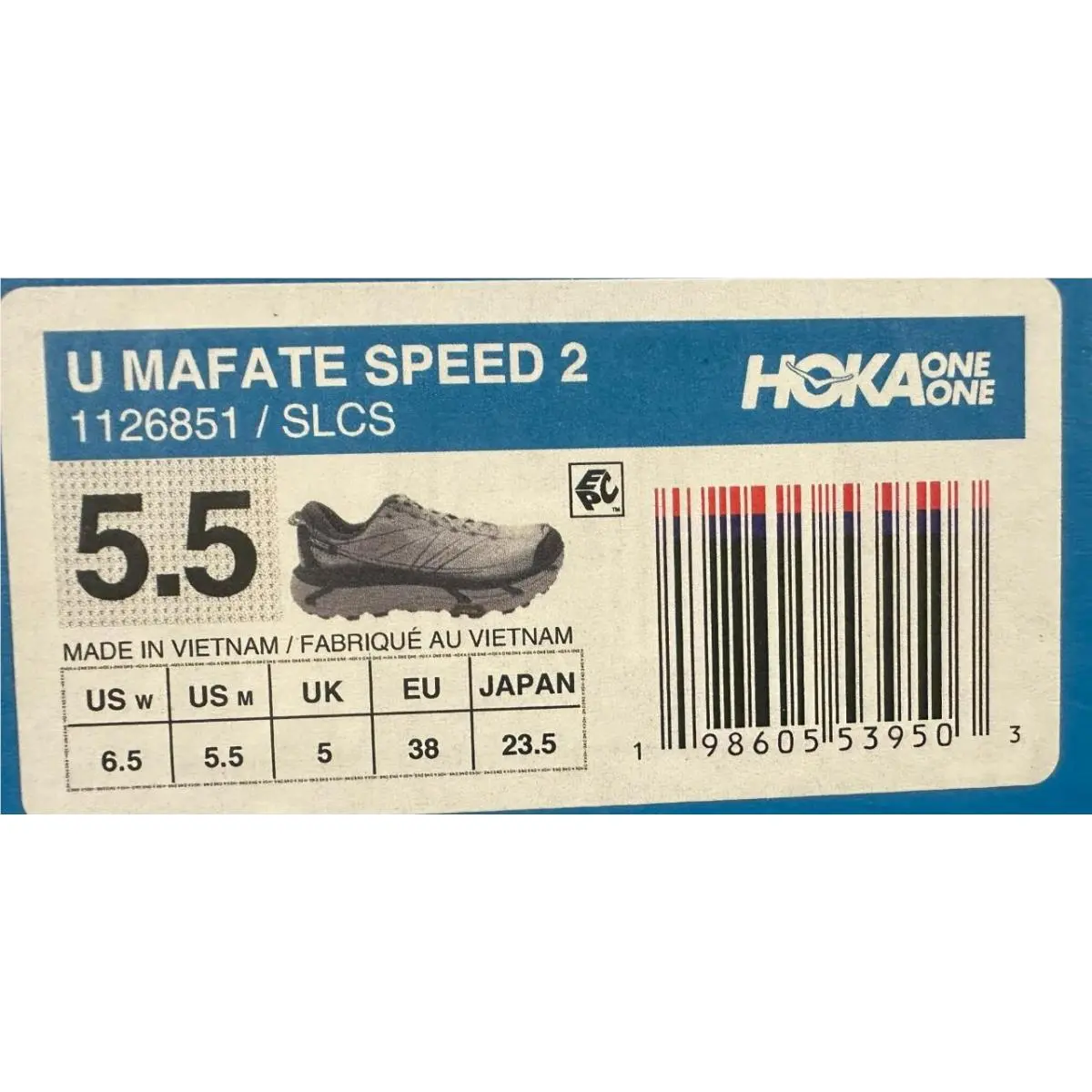 Hoka shoes - Hoka One One Mafate Speed 2 - 1126851 - Blue Slate/Cosmic grey 3