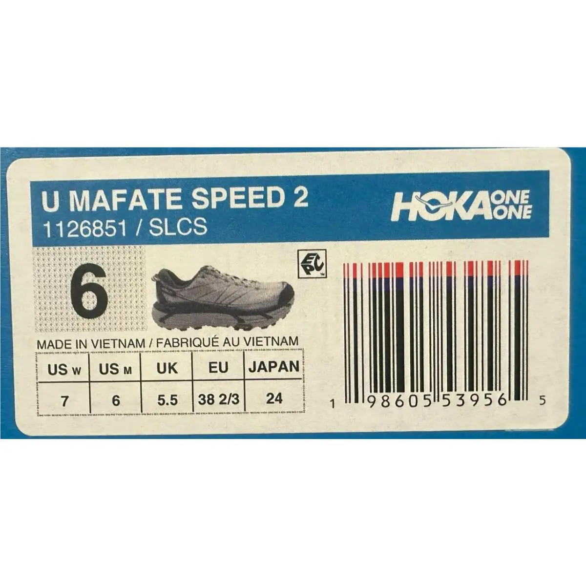 Hoka shoes - Hoka One One Mafate Speed 2 - 1126851 - Blue Slate/Cosmic grey 4
