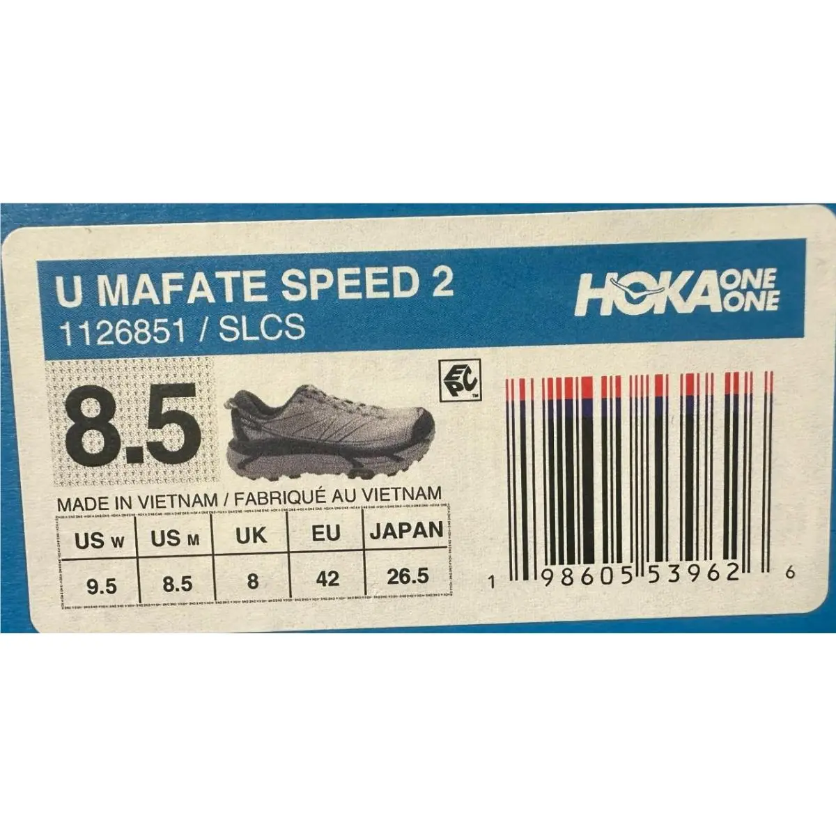 Hoka shoes - Hoka One One Mafate Speed 2 - 1126851 - Blue Slate/Cosmic Grey 1