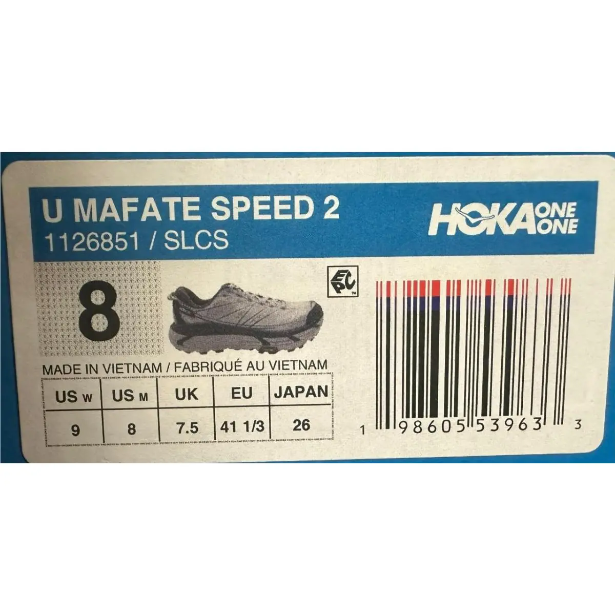 Hoka shoes - Hoka One One Mafate Speed 2 - 1126851 - Blue Slate/Cosmic Grey 0