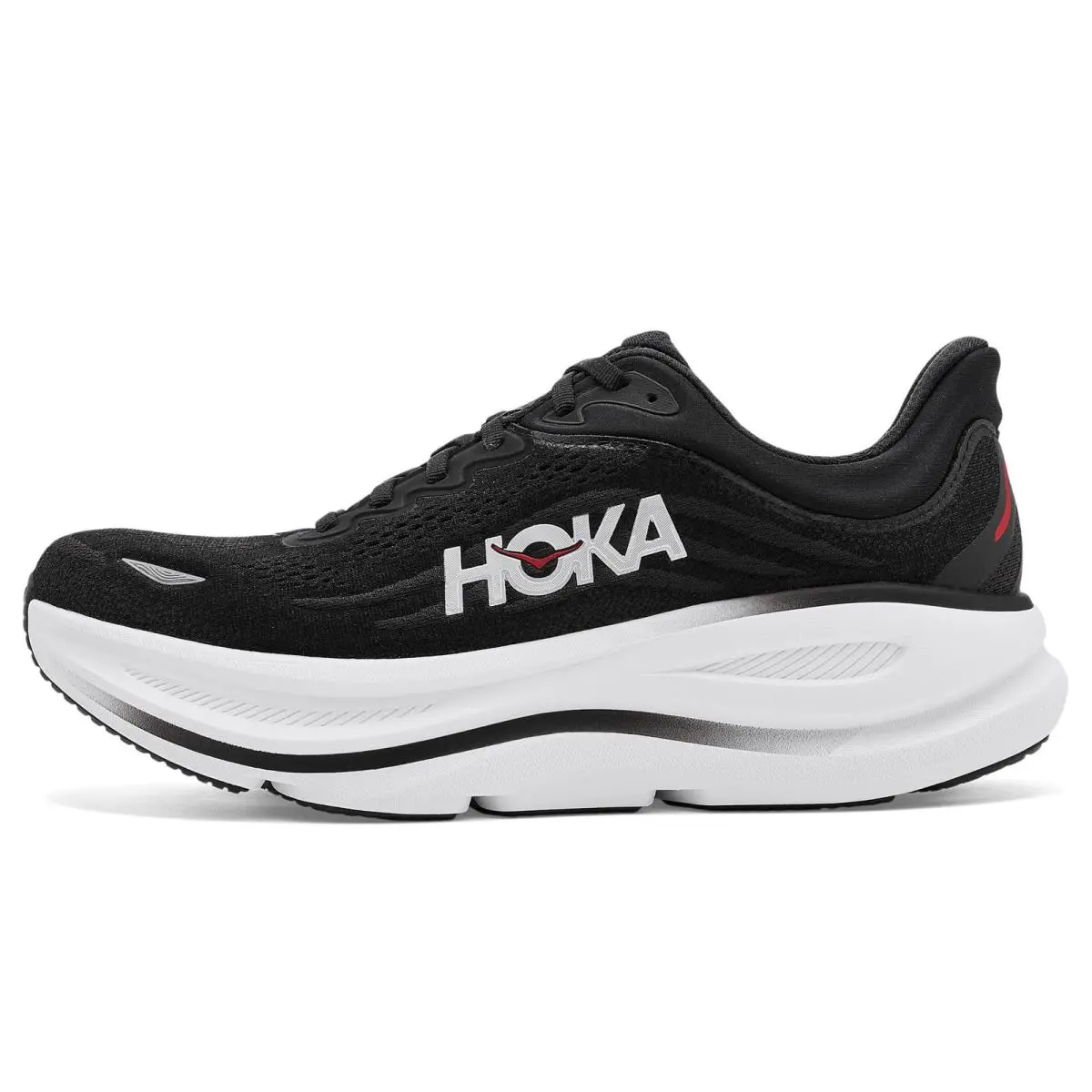 Hoka shoes - BLACK / VERMILLION 1