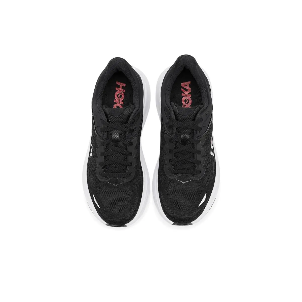 Hoka shoes - BLACK / VERMILLION 9