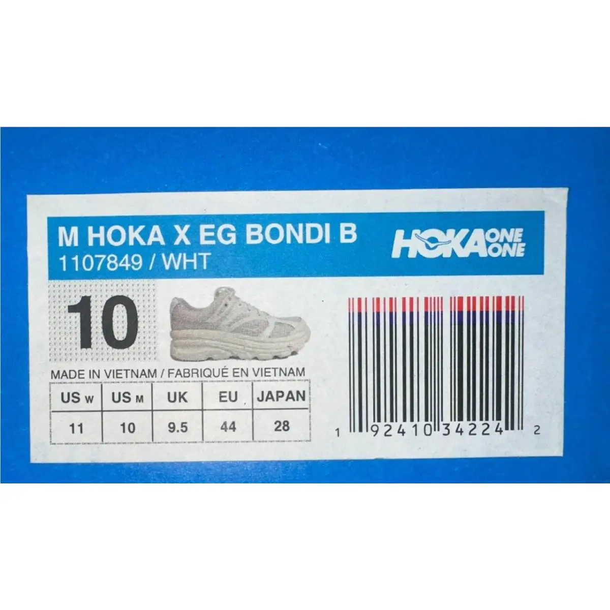 Hoka shoes - Bondi B x Engineered Garments - 1107849 - White, Manufacturer: WHT 1