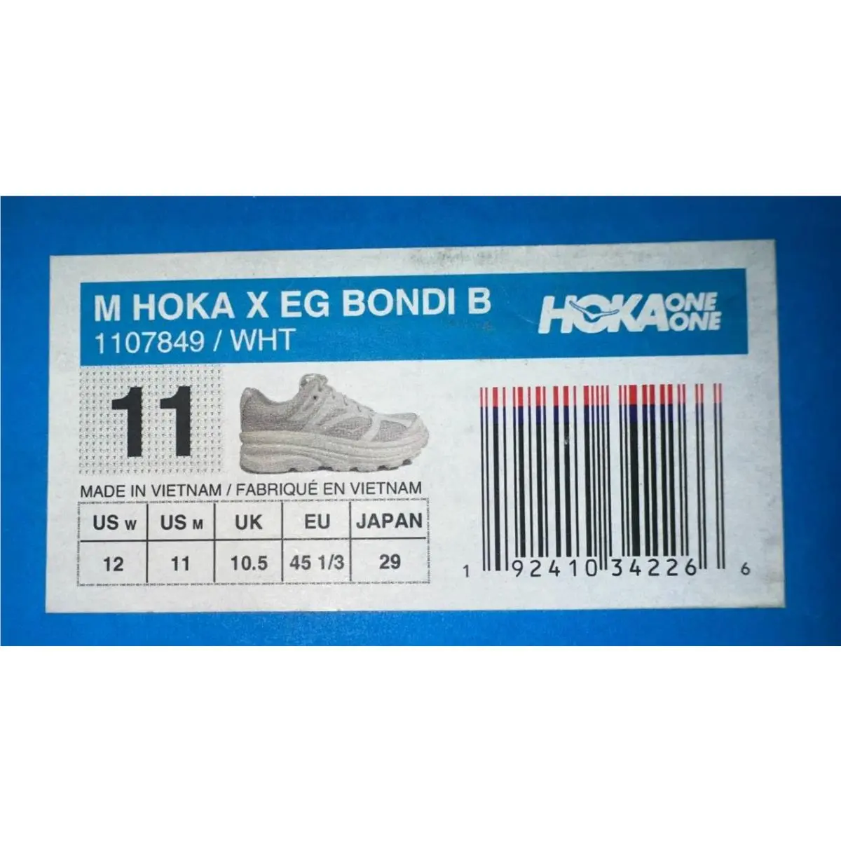Hoka shoes - Bondi B x Engineered Garments - 1107849 - White, Manufacturer: WHT 3