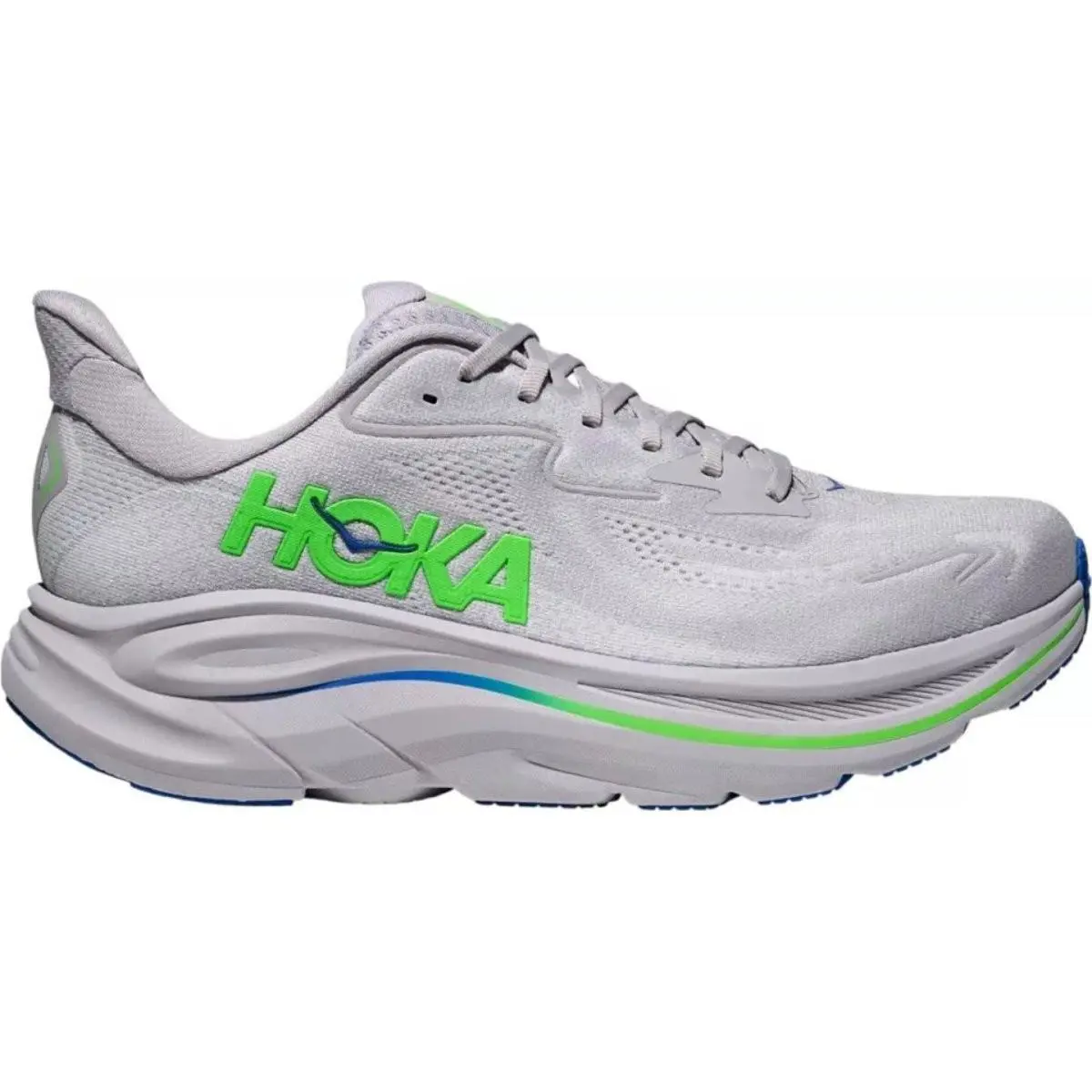 Hoka One One Clifton 10 Ash Grey Neon Green 1162030-AYNN Men - Ash Gray