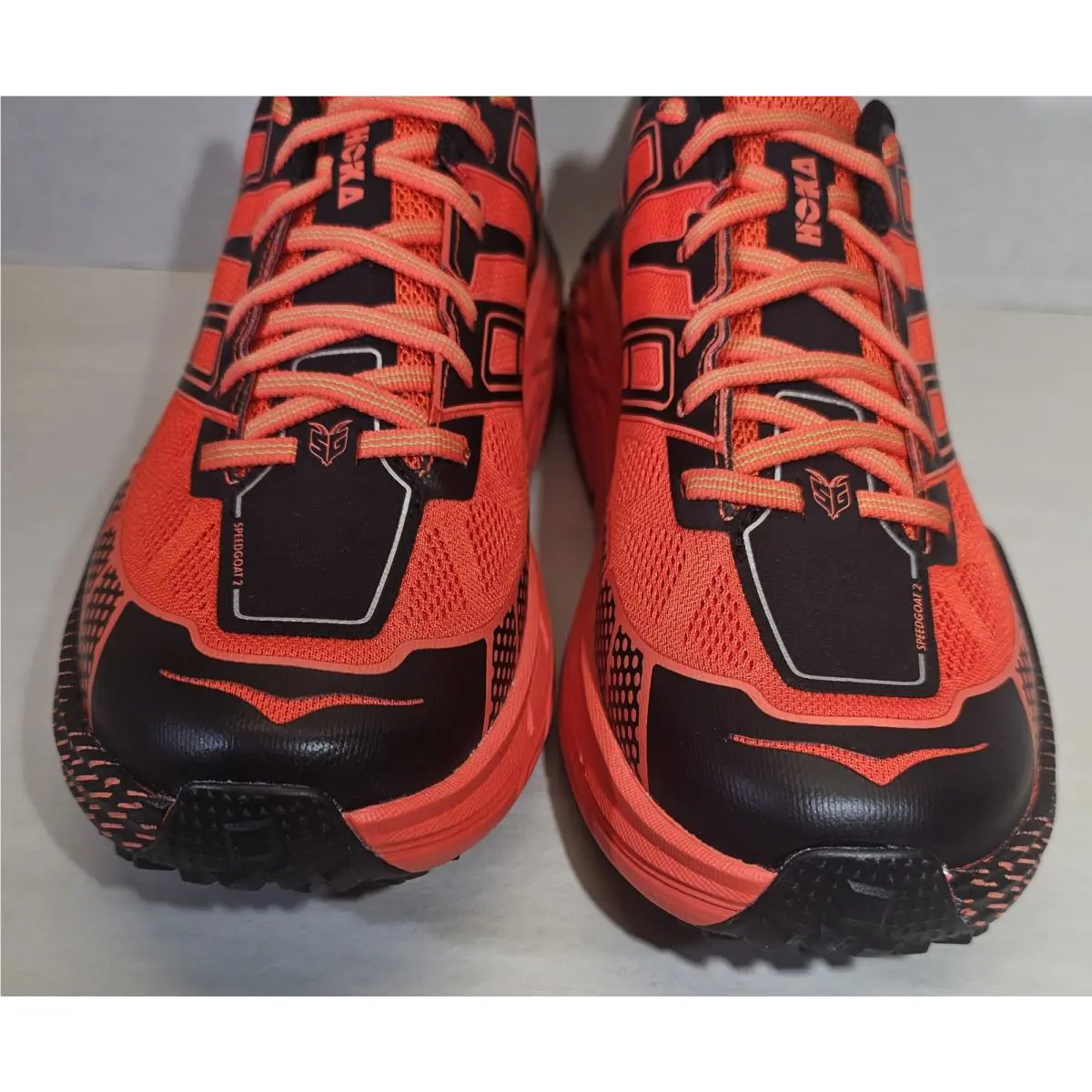 Hoka shoes - Hoka One One Speedgoat 2 - 1162710/TLCT - Tomato Red/Electric Green /Black 8